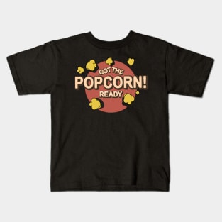 Got The Popcorn Ready Eating - Vintage Kids T-Shirt